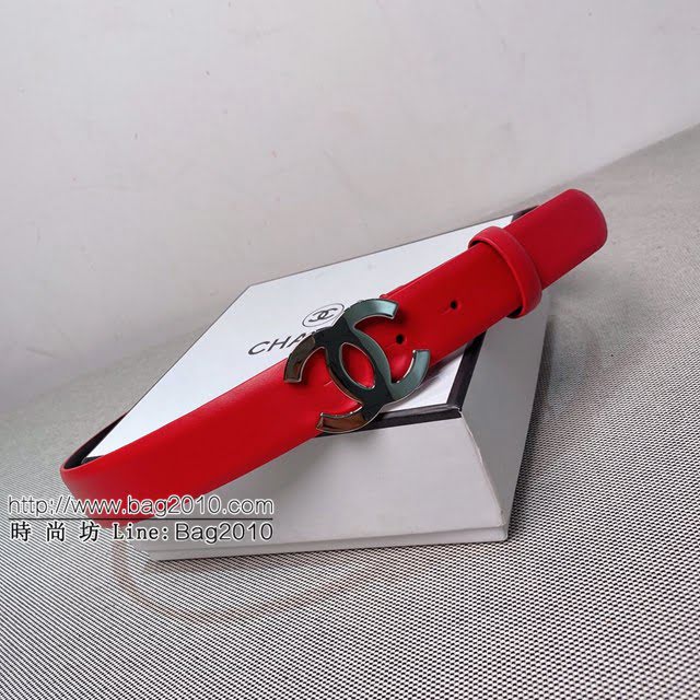 Chanel女士皮帶 香奈兒雙C時尚腰帶  jjp1898